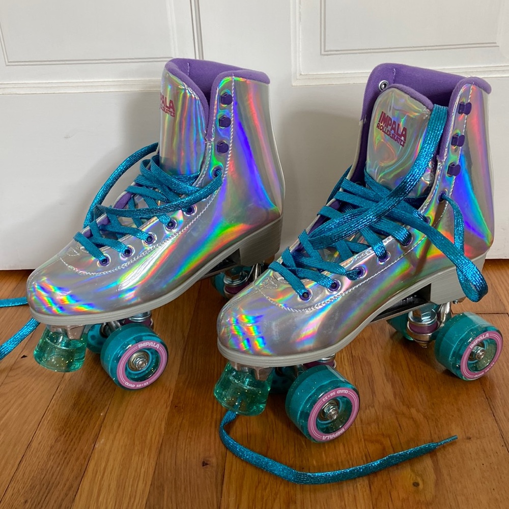 Impala Holographic Roller Skates — Brand New